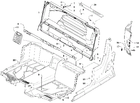 FLOOR AND SIDE PANEL ASSEMBLY [302877]