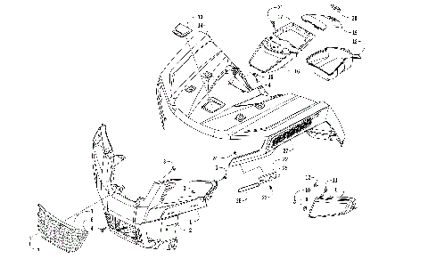 FRONT BODY PANEL AND HEADLIGHT ASSEMBLIES [301994]