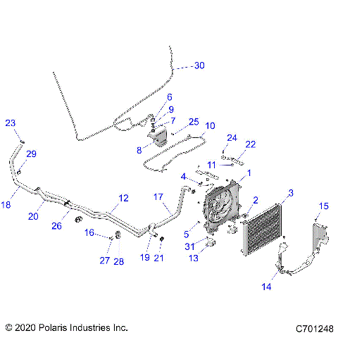 ENGINE, COOLING SYSTEM - R21RRB99AZ/BZ (C701248)