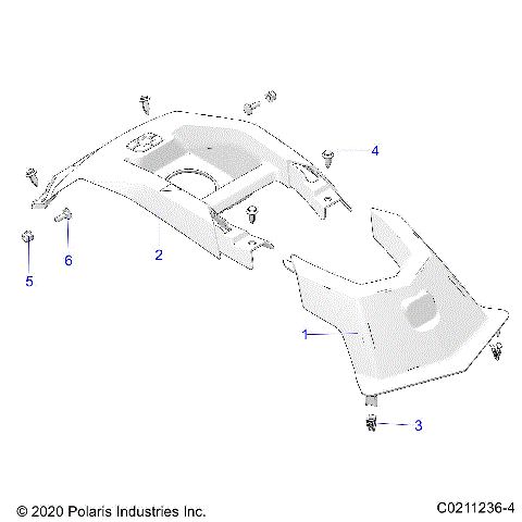 BODY, FRONT COVER - A21SEK57AG/BG (C0211236-4)