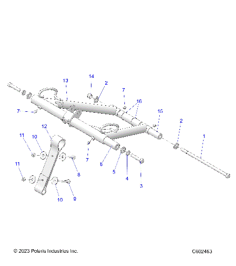 SUSPENSION, TORQUE ARM, FRONT - S24CBA5TSL (C602463)