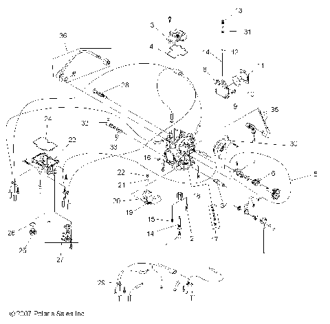 ENGINE, CARBURETOR - A08GP52AA (49ATVCARB08OUT525S)
