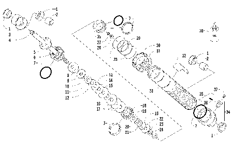 FRONT SUSPENSION SHOCK ABSORBER [99490]