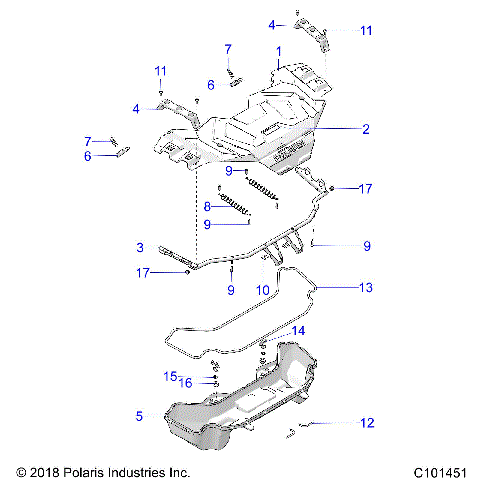 BODY, FRONT RACK - A25SXD95A9 (C101451)