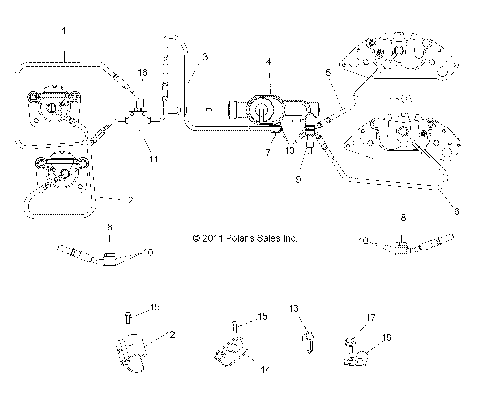 BRAKES, BRAKE LINES and MASTER CYLINDER - R13JT87AD/AL/9EAK/EAL/EAO/EAT/EAW/EAP (49RGRBRAKELINES12RZRXP900)