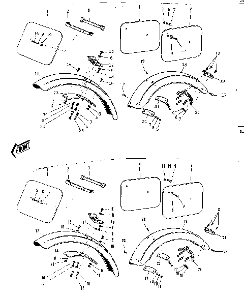 FENDERS/NUMBER PLATES