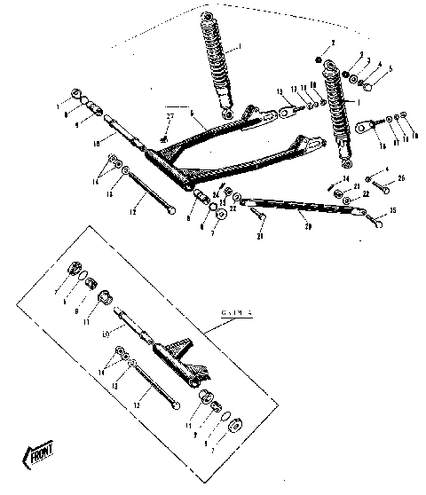 SWING ARM/SHOCK ABSORBERS