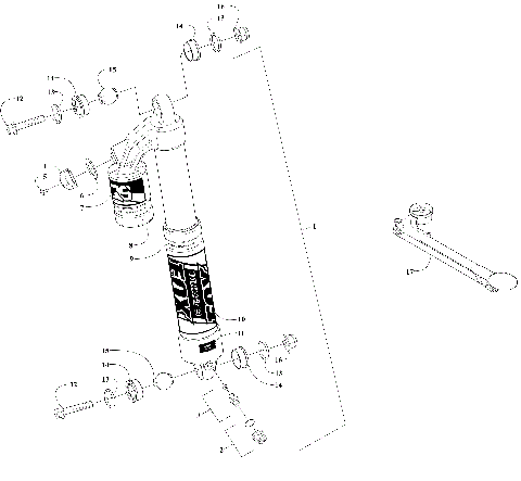 FRONT SUSPENSION SHOCK ABSORBER ASSEMBLY [111071]