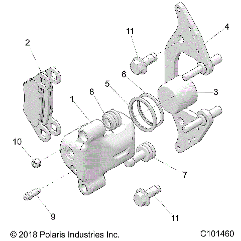BRAKES, FRONT CALIPER - A26SGE95AB (C101460)