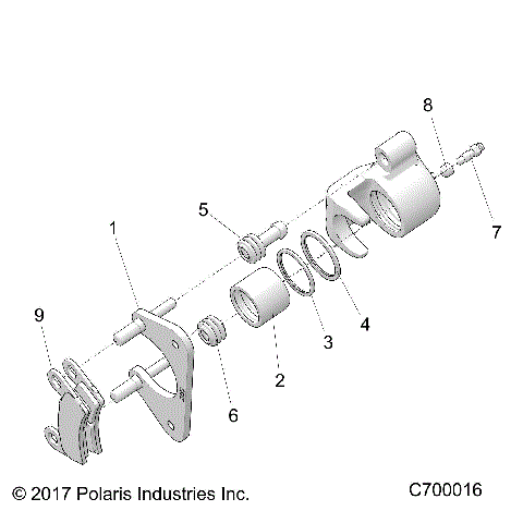 BRAKES, REAR CALIPER - R21TAE99FA/SFA/SCA/SCK/EA/EK (C700016)