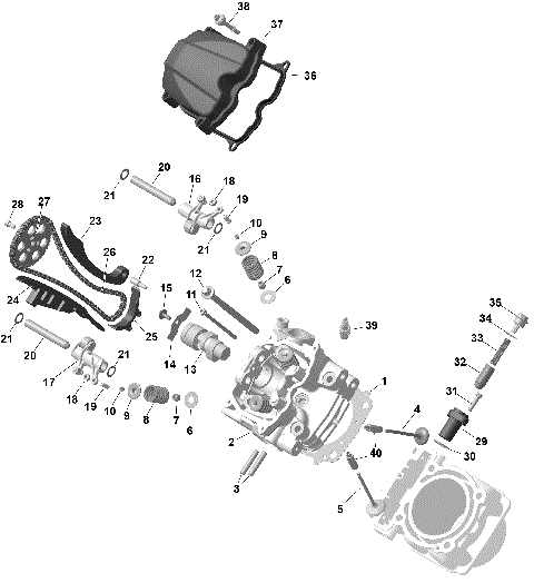 01- ROTAX - Front Cylinder Head