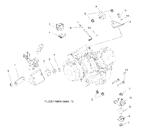 ENGINE, MOUNTING - A09MH50AS/AX/AZ (49ATVENGINEMTG09SP500)