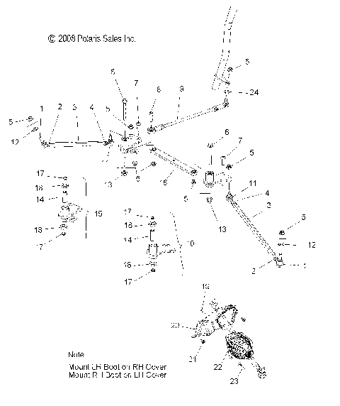 STEERING, LOWER and TIE RODS - S09PB6FS/FE (49SNOWSTEERING09SHIFT)