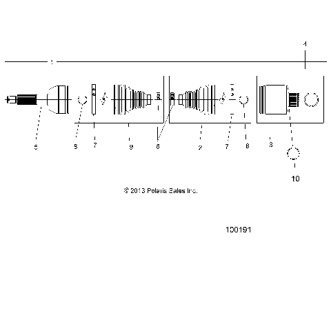 DRIVE TRAIN, REAR DRIVE SHAFT - A16SEA57N1/N7/E57N1/E57N2/BA57N1 [100191]