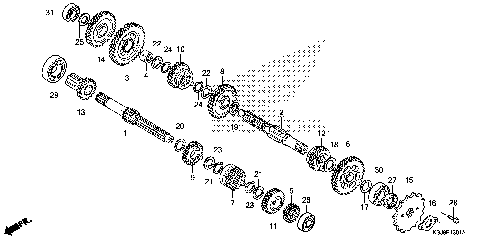 TRANSMISSION (CRF100F)