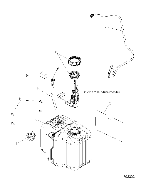 BODY, FUEL TANK ASM. - R17RCA57A1/B1/A4/B4 (702302)