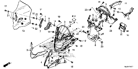 UPPER COVER@WINDSCREEN