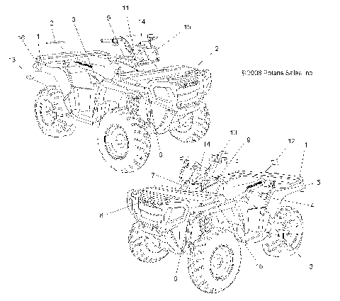BODY, DECALS - A08MN76AF/AL/AQ/AR/AS/AT/AX (49ATVDECAL08SP800EFI)
