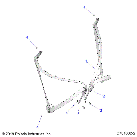 BODY, SEAT BELT MOUNTING - Z21ASE99F5 (C701032-2)
