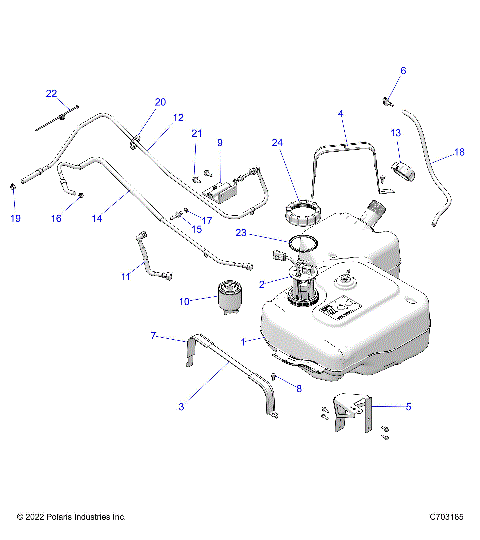 FUEL TANK - D24P2ED4D4 (C703165)