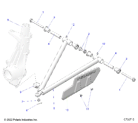 SUSPENSION, A-ARM and STRUT MOUNTING - R25CCA57A1 (C730715)