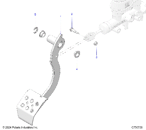 BRAKES, PEDAL - Z25X4B92AP/BP (C750759)