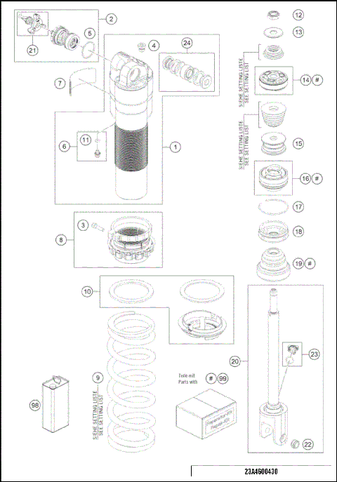 SHOCK ABSORBER DISASSEMBLED