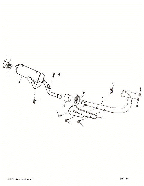 ENGINE, EXHAUST - A19YAP20N4 (901114-01)