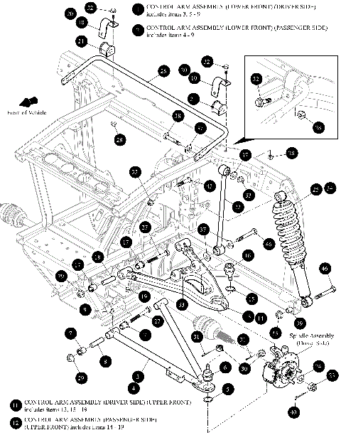 FRONT CONTROL ARM ASSEMBLY [302471]