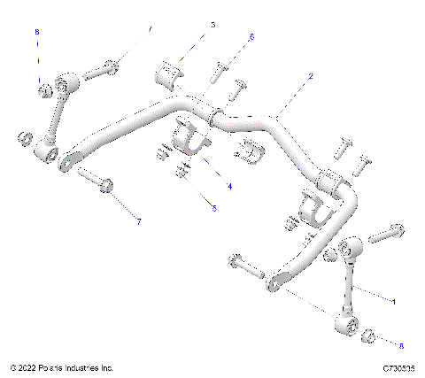 SUSPENSION, FRONT STABILIZER BAR - Z23R4E92A/92B (C0703023-2)