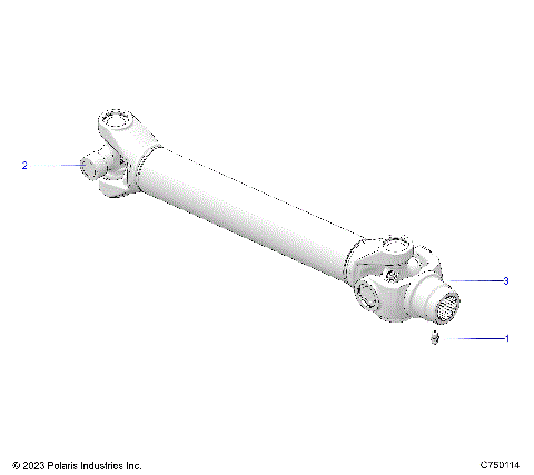 DRIVE TRAIN, PROP SHAFT,REAR - Z25RPP2KAE/BE (C750114)
