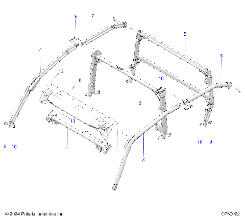CHASSIS, CAB FRAME - G25GMP99 (C760022)
