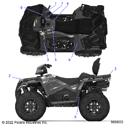 BODY, DECALS GENERAL - A23SJS57CX/EX (900603)