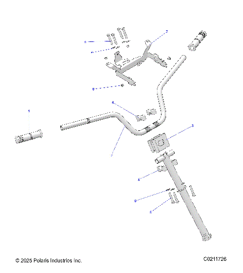 STEERING, HANDLEBAR and CLAMPS - A26SGE95AB (C0211726)