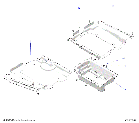 BODY, FLOOR PANELS, UNDERSEAT - Z25RPP2KAE/BE (C750238)