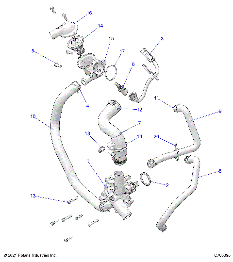 ENGINE, WATERPUMP AND BYPASS - Z25NMF99A4/A5/B4/B5 (C703096)