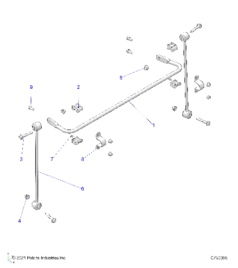 SUSPENSION, FRONT STABILIZER BAR -   (C730395)