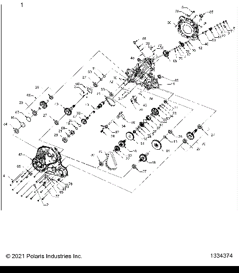 DRIVE TRAIN, MAIN GEARCASE - A25SXD95A9 (1334374)