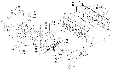 CARGO BOX AND TAILGATE ASSEMBLY [300735]