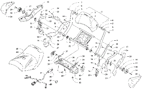 PASSENGER SEAT AND BACKREST ASSEMBLY [106416]