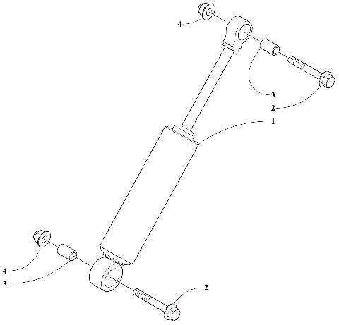REAR SUSPENSION REAR ARM SHOCK ABSORBER [109770]
