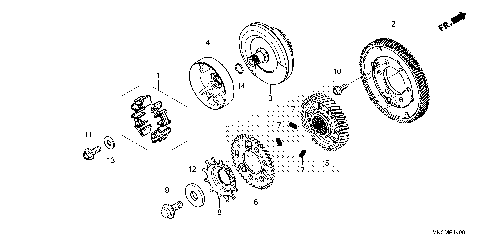 PRIMARY DRIVE GEAR