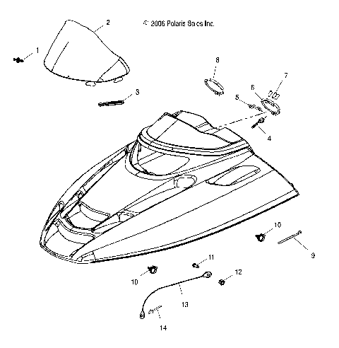 BODY, HOOD ASM. 2 - S08NT3AS (49SNOWHOOD08340)