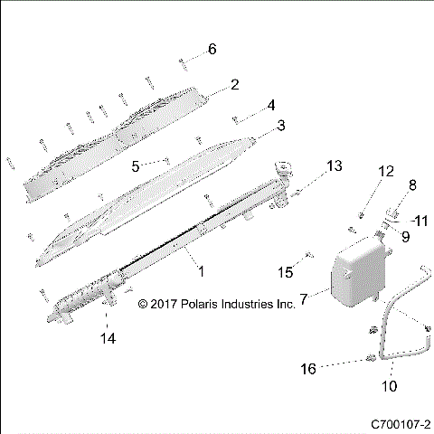 ENGINE, COOLING RADIATOR MOUNTING - Z19VGE99AK/AW/BK/BW (C700107-2)