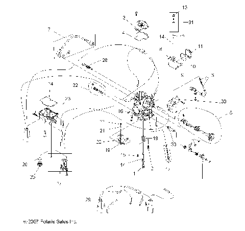 ENGINE, CARBURETOR - A09GJ45AA (49ATVCARB08OUT450S)