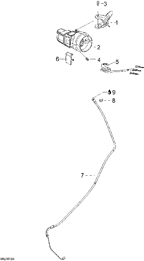 01- Throttle Handle And Housing
