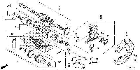 FRONT KNUCKLE@FRONT DRIVE