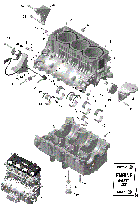 01- ROTAX - Crankcase