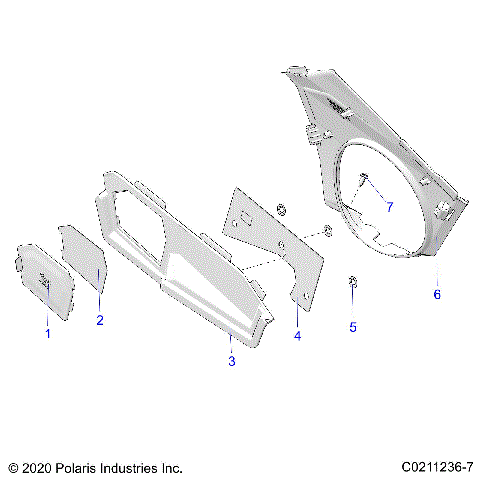 BODY, CLOSE OFF PANEL and ACCESS PANEL - A21SEK57AG/BG (C0211236-7)