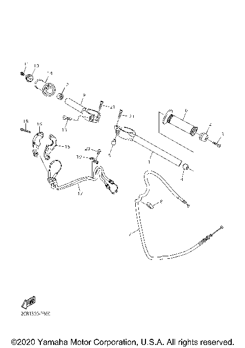 STEERING HANDLE CABLE